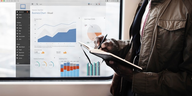 Graphique d'entreprise illustrant l'optimisation de la conversion en ligne grâce à l'IA.
