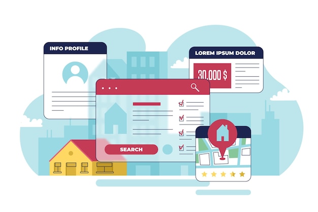 Illustration de la recherche immobilière, mettant en avant l'importance d'un site immobilier optimisé en Suisse.